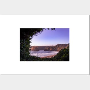 Trinidad State Beach at Golden Hour Posters and Art